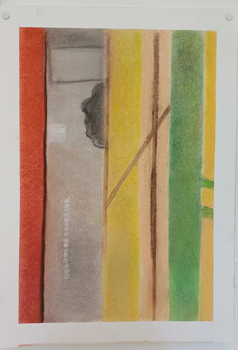 Abstracts, EM-003 — Pastel on paper