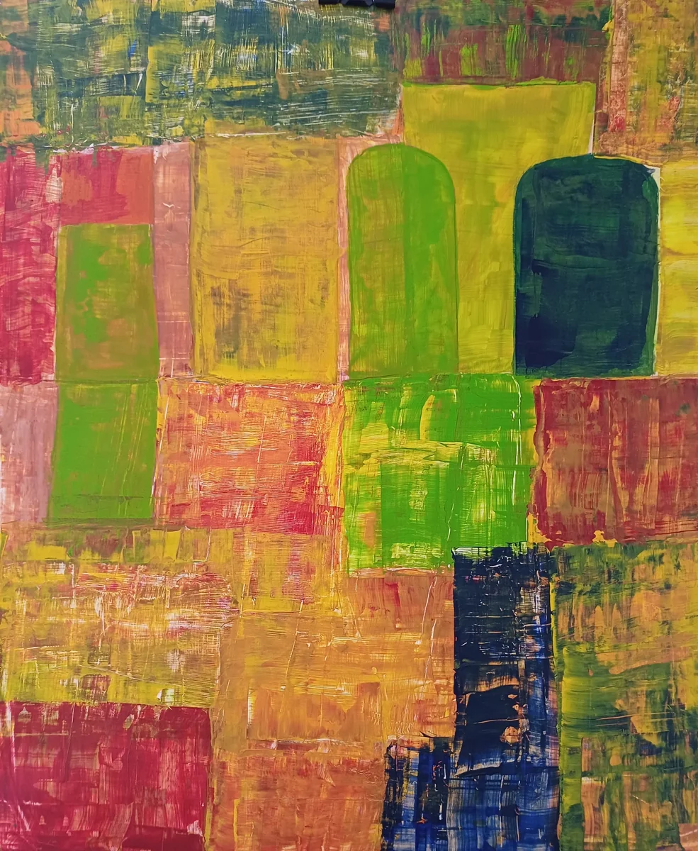 Abstracts, EM-030 — Acrylic on paper