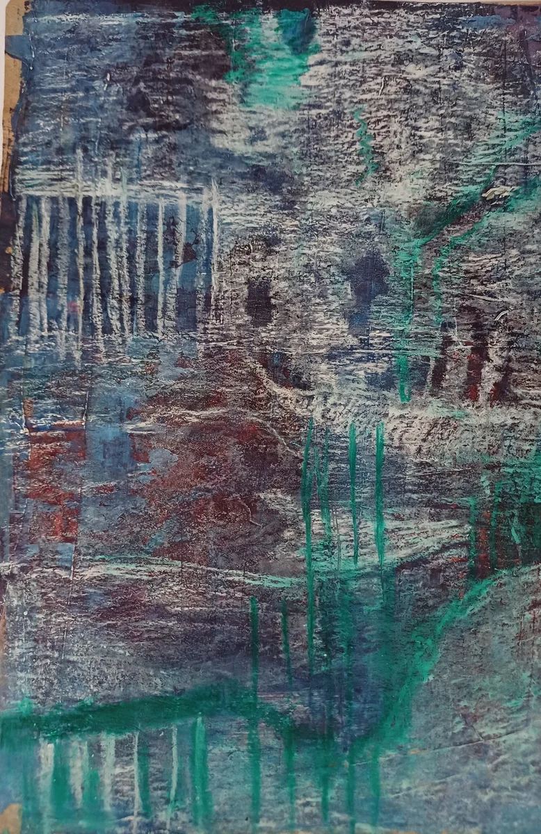 Nature & landscapes, EM-031 — Acrylic and pastel on paper