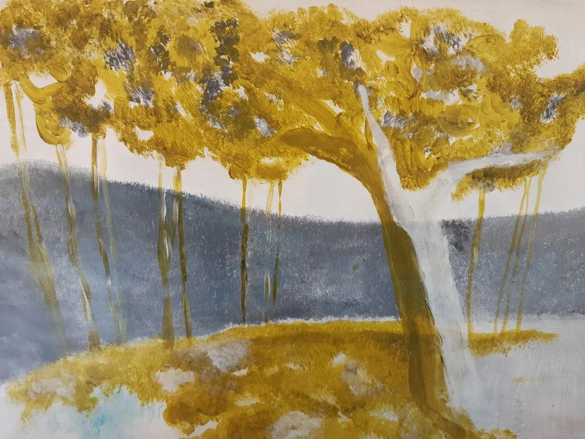 Nature & landscapes, EM-069 — Acrylic on paper