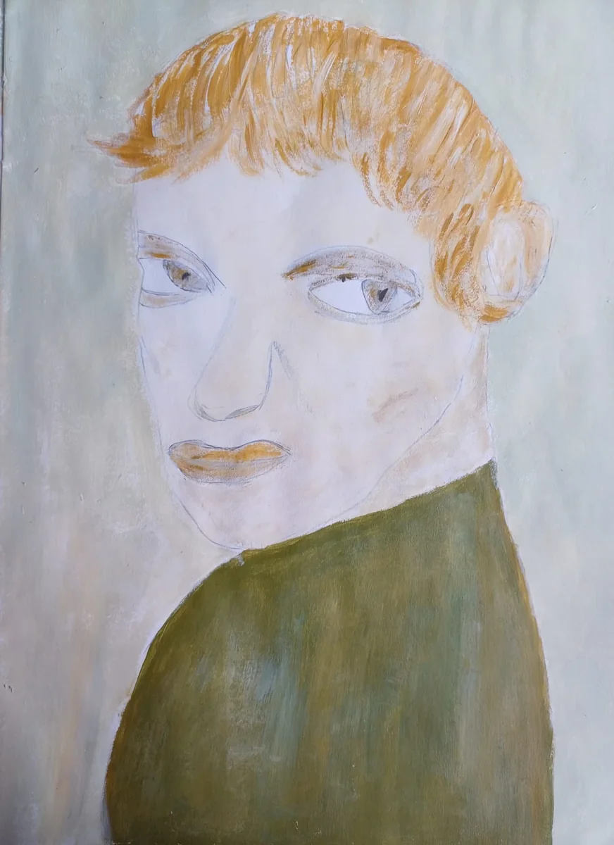 Human figures, EM-087 — Acrylic on paper