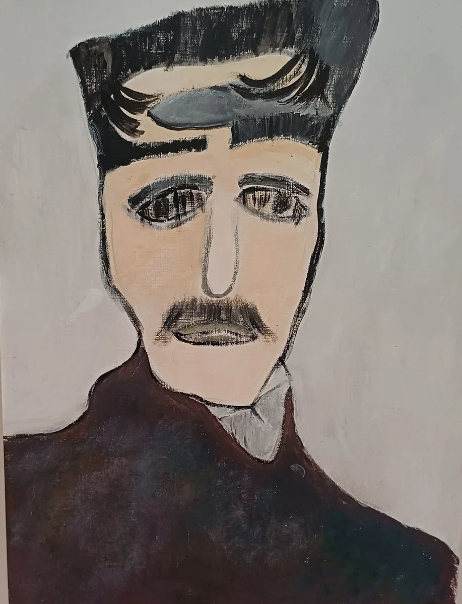 Human figures, EM-091 — Acrylic on paper