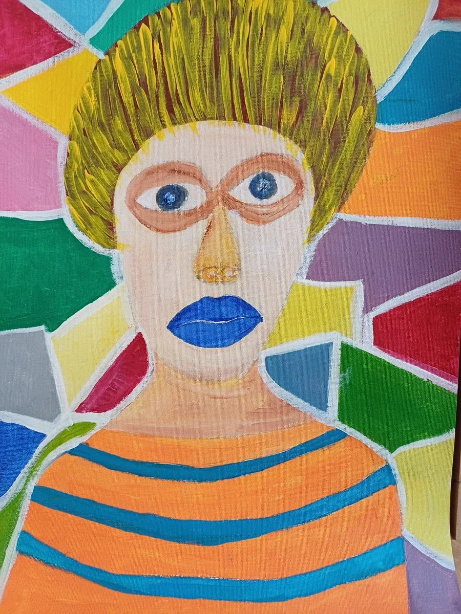Human figures, EM-103 — Acrylic on paper