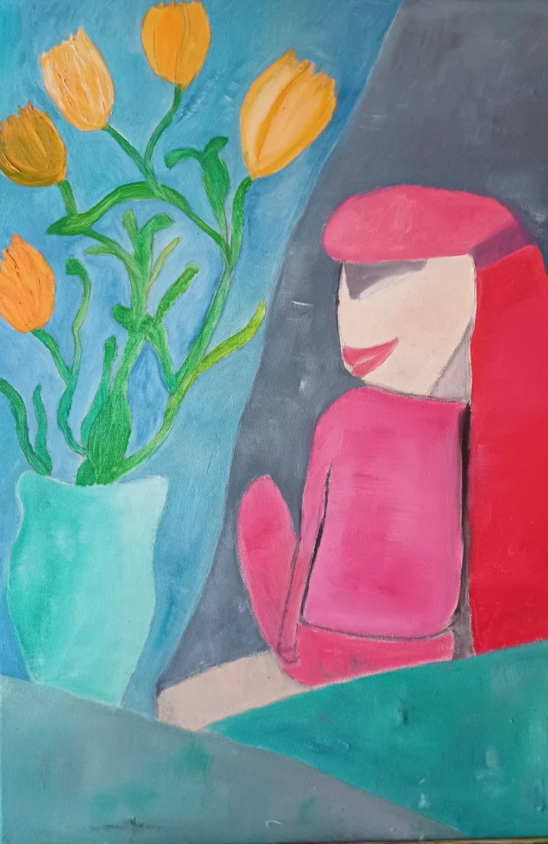 Human figures, EM-119 — Acrylic on canvas