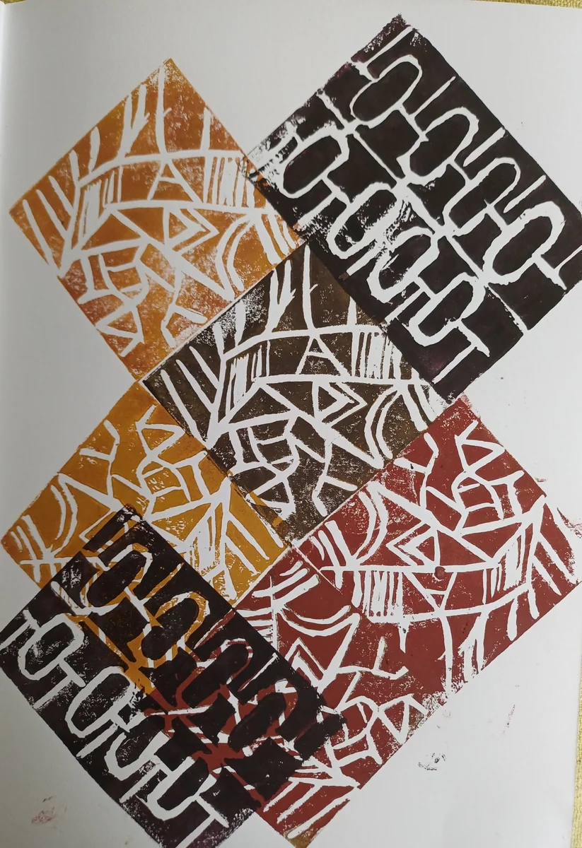 Prints, EM-128 — Linocut print on paper